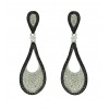 Pendientes de oro blanco (18K) con diamante