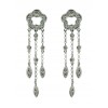 Pendientes de oro blanco (18K) con diamante