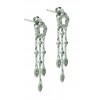 Pendientes de oro blanco (18K) con diamante