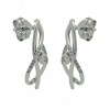 Pendientes de oro blanco (18K) con diamante
