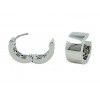 Pendientes de oro blanco (18K) con diamante