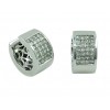 Pendientes de oro blanco (18K) con diamante