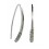 Pendientes de oro blanco (18K) con diamante