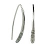 Pendientes de oro blanco (18K) con diamante