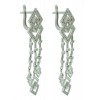 Pendientes de oro blanco (18K) con diamante