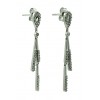 Pendientes de oro blanco (18K) con diamante