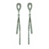 Pendientes de oro blanco (18K) con diamante