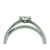 Anillo compromiso diamante vista lateral