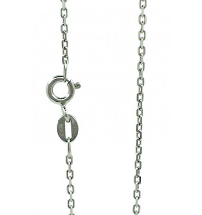 Cadena de oro blanco (18K) modelo forsat