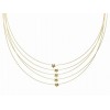 Conjunto de sirgas de oro amarillo (18K) con diamante