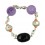Pulsera de plata con piedras