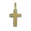 Cruz de oro amarillo y oro blanco (18K)