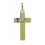 Cruz de oro blanco y oro amarillo (18K)