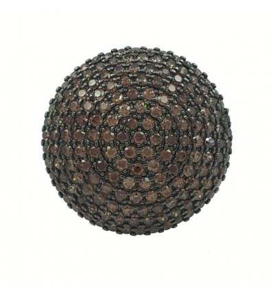 Sortija de plata con piedras