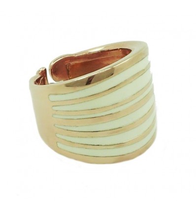 Sortija de plata con esmalte