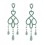 Pendientes de plata con circonitas