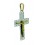 Cruz de oro amarillo y oro blanco (18K)