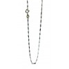 Cadena de oro blanco (18K) modelo tríodo