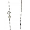 Cadena de oro blanco (18K) modelo tríodo