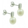 Pendientes de oro amarillo (18K) con perla