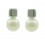 Pendientes de oro blanco (18K) con perla