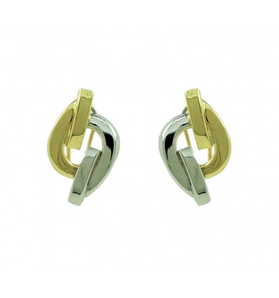 Pendientes de oro blanco y amarillo
