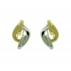 Pendientes de oro blanco y amarillo
