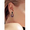 Pendientes de plata con zirconita de color