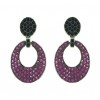 Pendientes de plata con zirconita de color