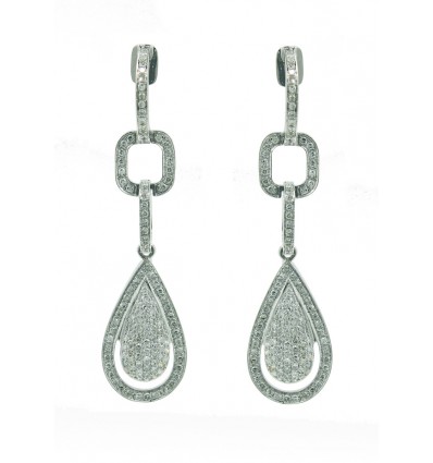 Pendientes con diamantes