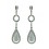 Pendientes de oro blanco (18K) con diamante