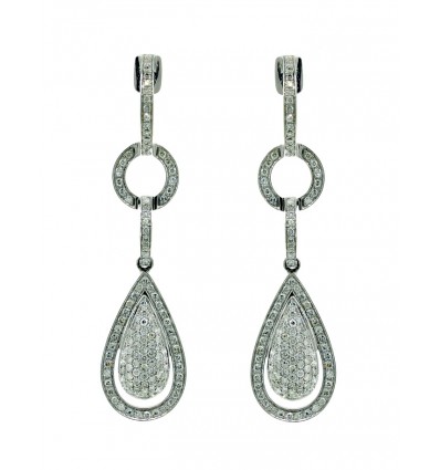 Pendientes con diamantes
