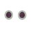 Pendientes de plata con circonita de color
