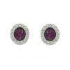 Pendientes de plata con zirconita de color