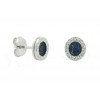 Pendientes de plata con zirconita de color