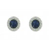 Pendientes de plata con zirconita de color