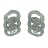 Pendientes de oro blanco (18K) con diamante
