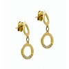 Pendientes de oro amarillo (18K) con zirconita