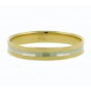 Alianza bicolor oro 18k