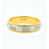 Alianza de oro blanco y oro amarillo (18K)