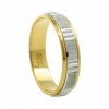 Alianza de oro blanco y oro amarillo (18K)