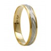 Alianza de oro blanco y oro amarillo (18K)