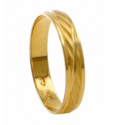 Alianza de oro amarillo (18K)