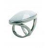 Sortija de plata oval XXL