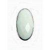 Sortija de plata oval XXL