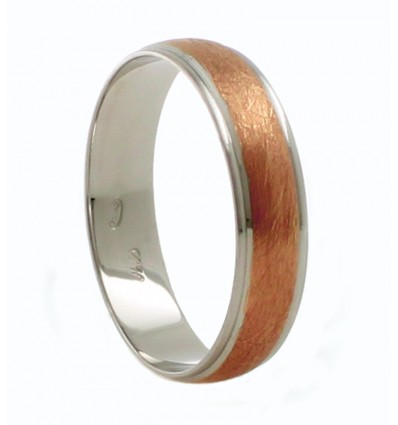 Alianza de oro blanco y oro rosa (18K)