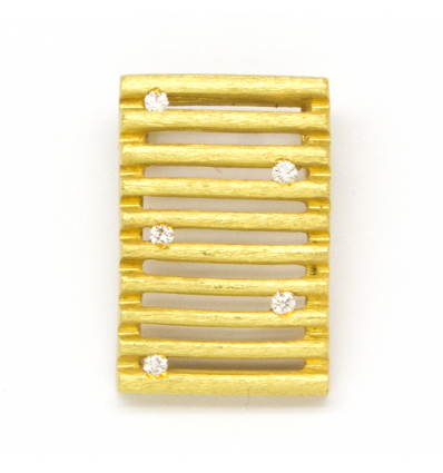 Colgante de oro amarillo (18K) con diamante