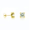 Pendientes de oro amarillo (18K) con zirconita