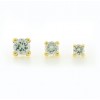 Pendientes de oro amarillo (18K) con zirconita