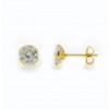 Pendientes de oro amarillo (18K) con zirconita